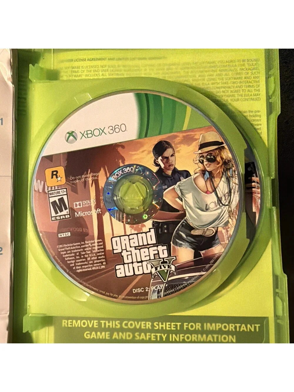 Grand Theft Auto V GTA 5 (Xbox 360) CIB Complete with MAP & Game
